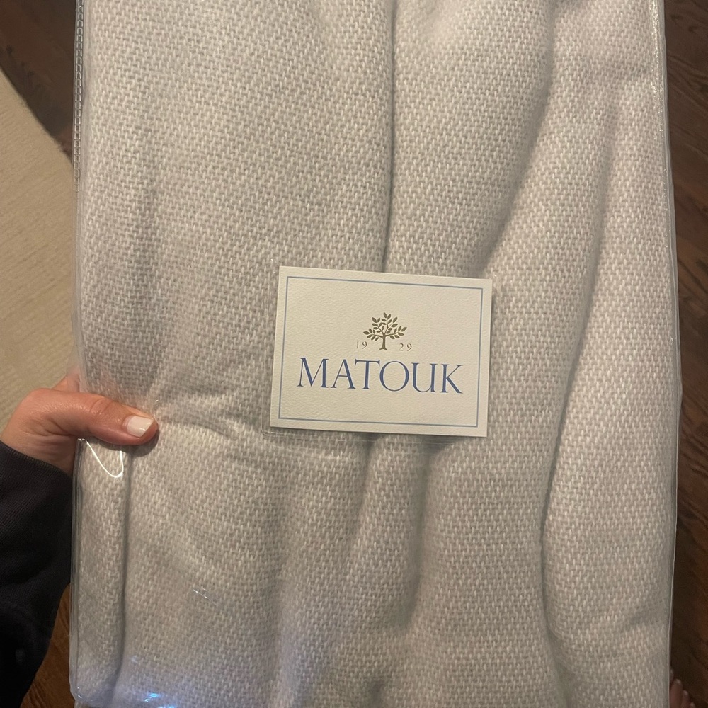 Brand new Matouk blanket never used